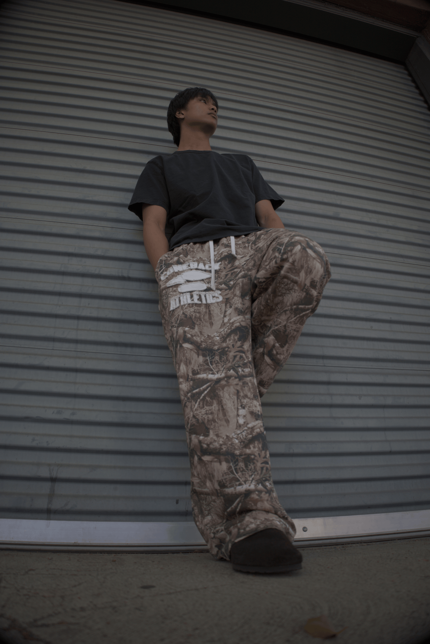 Camo Collegiate Baggy Sweatpants