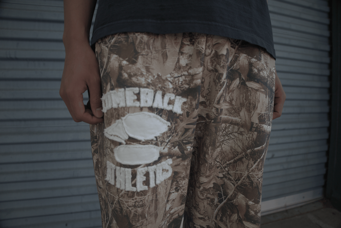 Camo Collegiate Baggy Sweatpants