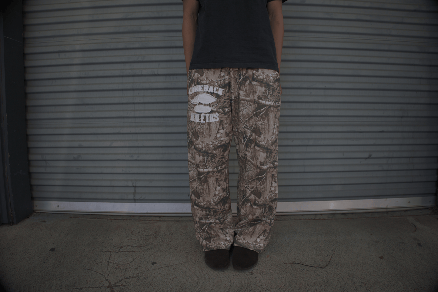 Camo Collegiate Baggy Sweatpants