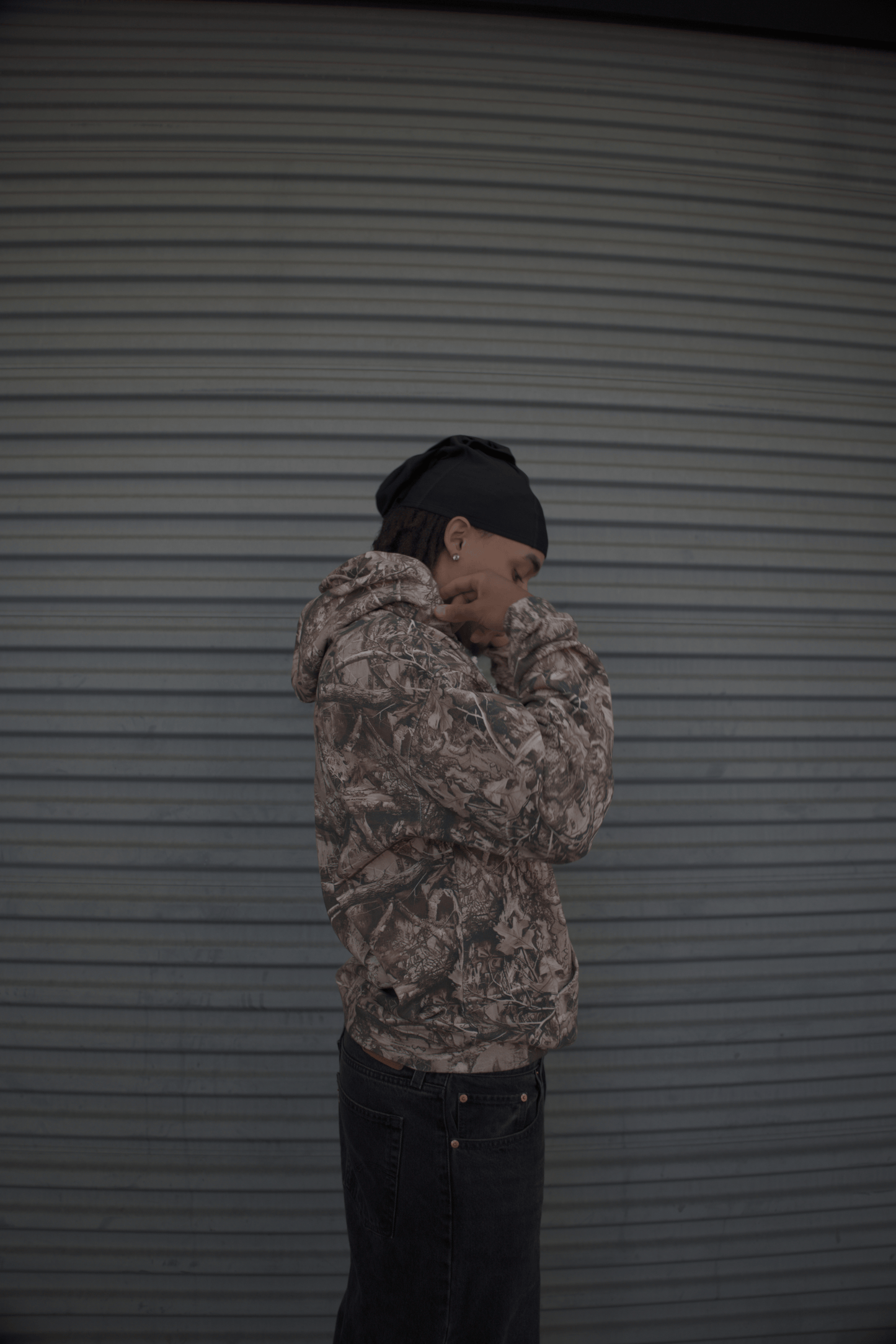 Camo Collegiate Boxy Hoodie