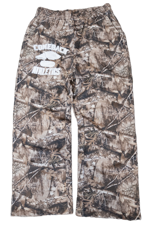 Camo Collegiate Baggy Sweatpants